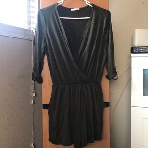 Military Green romper